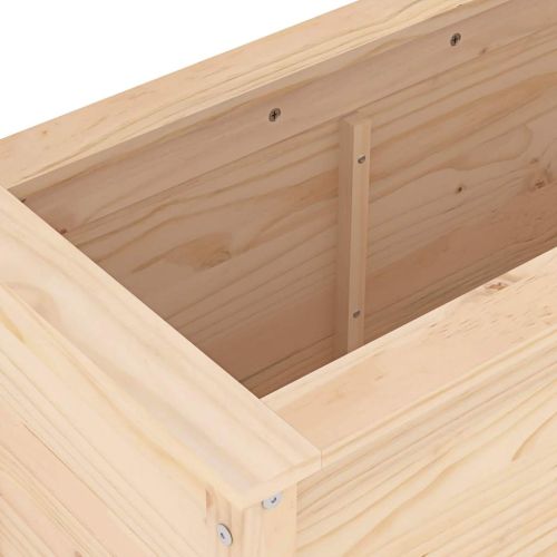 Градинско повдигнато легло, 119,5x40x78 см, бор масив