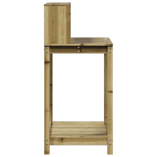 Маса за разсаждане с рафтове, 82,5x50x109,5 см, импрегниран бор