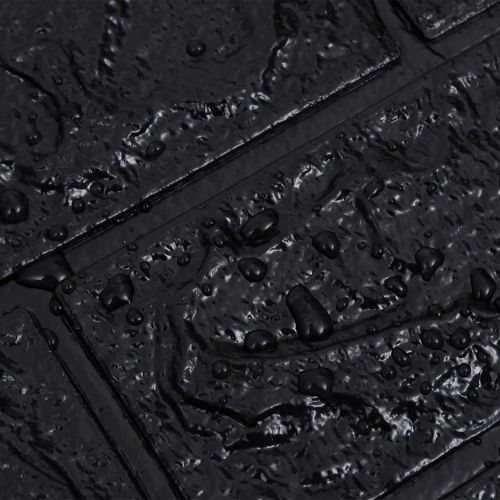 3D тапети Тухли, самозалепващи се, 20 бр, черни