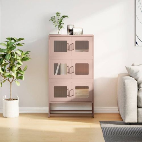 Висока дъска Pink 68x39x123 cm Стомана