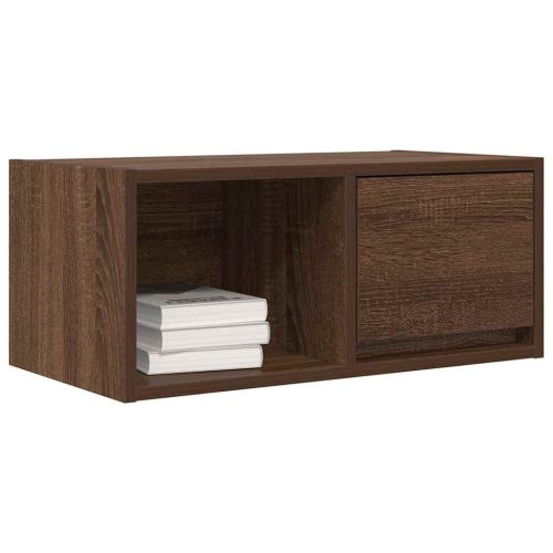 ТВ шкафове 2 бр Кафяв дъб 60x31x25,5 см инженерно дърво
