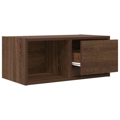 ТВ шкафове 2 бр Кафяв дъб 60x31x25,5 см инженерно дърво