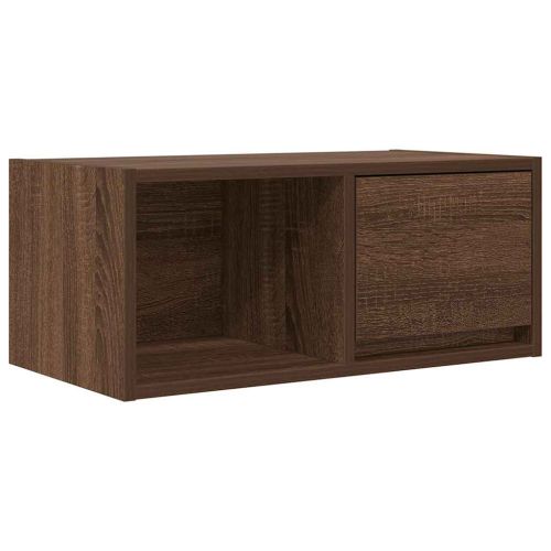 ТВ шкафове 2 бр Кафяв дъб 60x31x25,5 см инженерно дърво