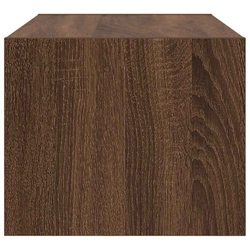 ТВ шкафове 2 бр Кафяв дъб 60x31x25,5 см инженерно дърво