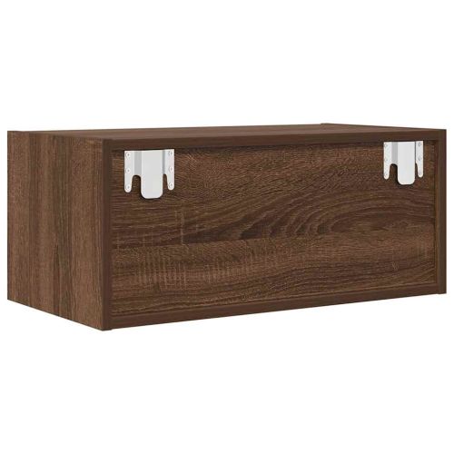 ТВ шкафове 2 бр Кафяв дъб 60x31x25,5 см инженерно дърво