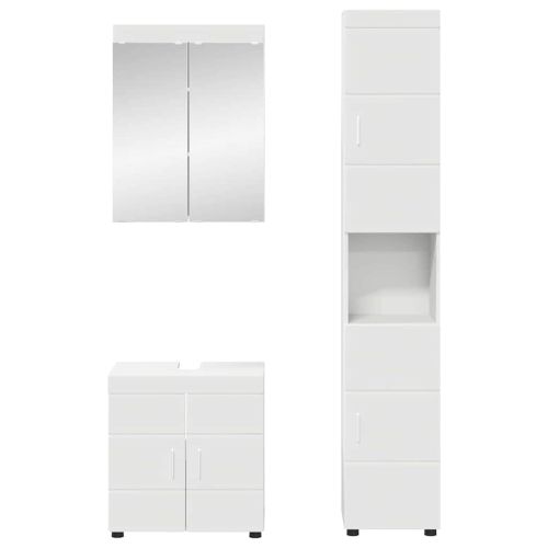 Комплект мебели за баня TULUM 3 pcs Бяло 60 x 34 x 63 см