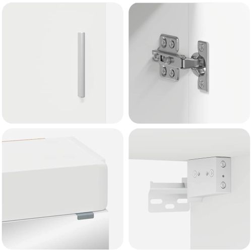 Комплект мебели за баня TULUM 3 pcs Бяло 60 x 34 x 63 см