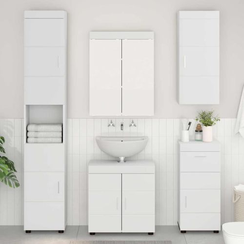 Комплект мебели за баня TULUM 5 pcs Бяло 60 x 34 x 63 см