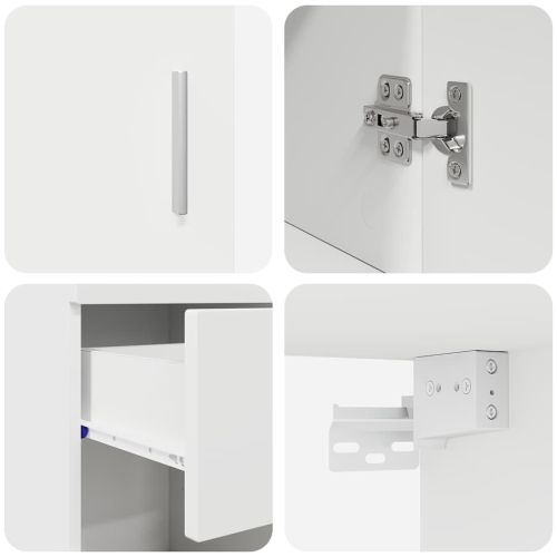 Комплект мебели за баня TULUM 5 pcs Бяло 60 x 34 x 63 см