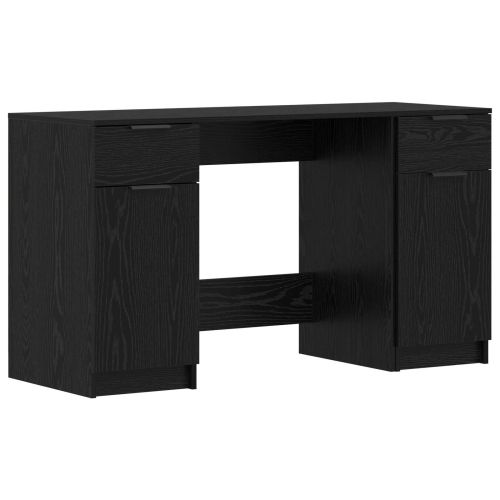 Бюро с чекмедже Черния дъб 133 x 50 x 75 см Инженерно дърво