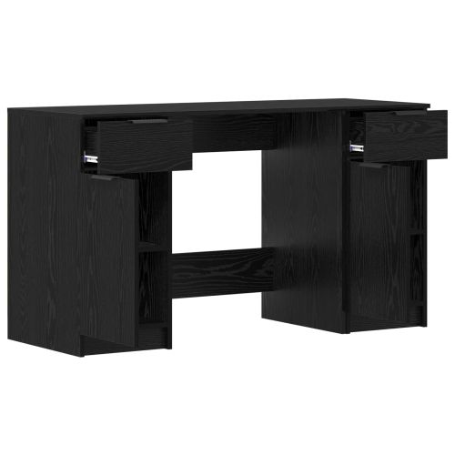 Бюро с чекмедже Черния дъб 133 x 50 x 75 см Инженерно дърво