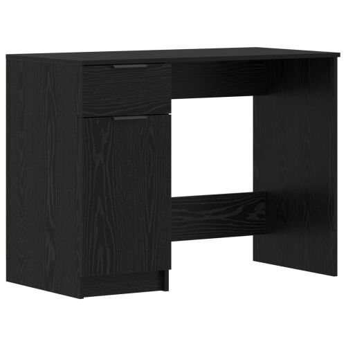 Бюро с чекмедже Черния дъб 133 x 50 x 75 см Инженерно дърво