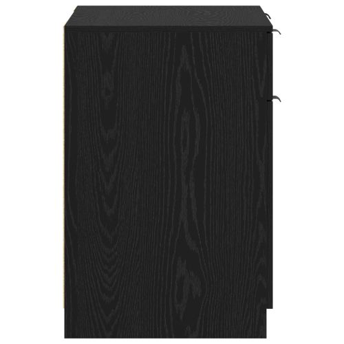 Бюро с чекмедже Черния дъб 133 x 50 x 75 см Инженерно дърво