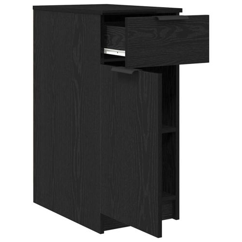 Офис шкаф Черния дъб 33 x 50 x 75 см Инженерно дърво