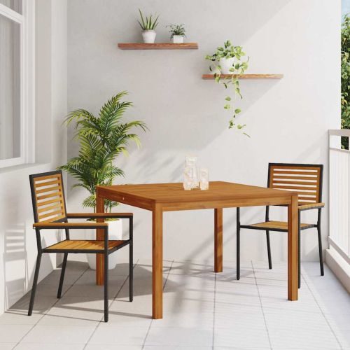 Комплект за хранене в градината 3 pcs Черно