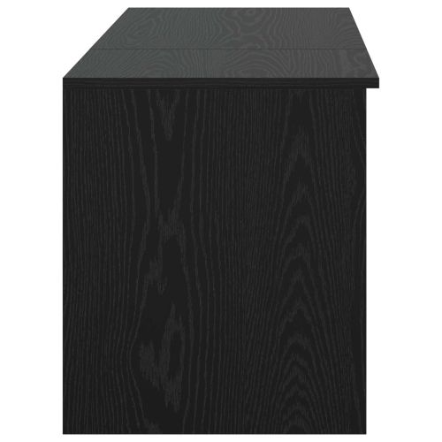 Комплект мебели за баня 2 pcs Черен дъб Инженерна дървесина