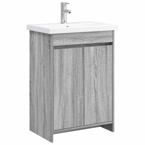 Комплект мебели за баня Сив Сонома 81 x 40 x 84,5 см
