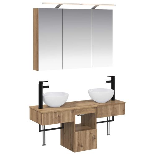 Комплект шкафове за баня 4 pcs 100 x 14,5 x 70 см
