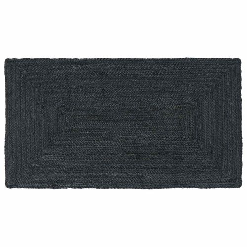 Килими за помещение Правоъгълна Тъмносиво 60 x 110 cm юта