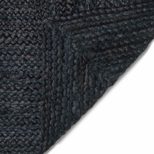 Килими за помещение Правоъгълна Тъмносиво 140 x 200 cm юта