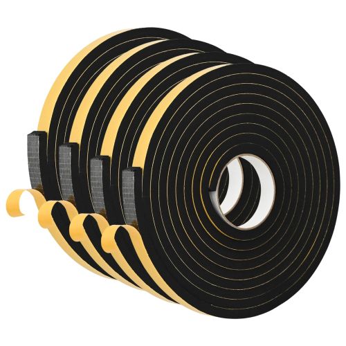 Самоотлепваща се пяна лента 4 pcs Черно 20mm x 5m CR пяна