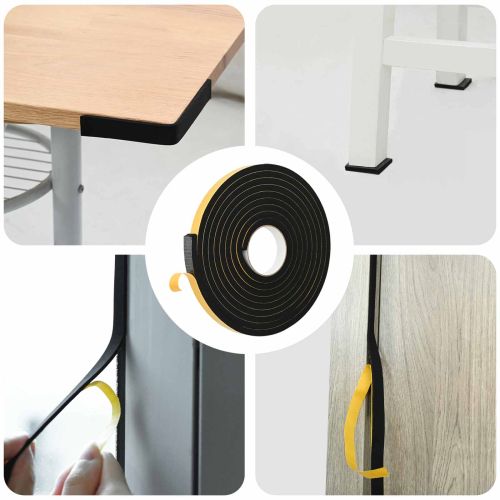 Самоотлепваща се пяна лента 10 pcs Черно 20mm x 5m CR пяна