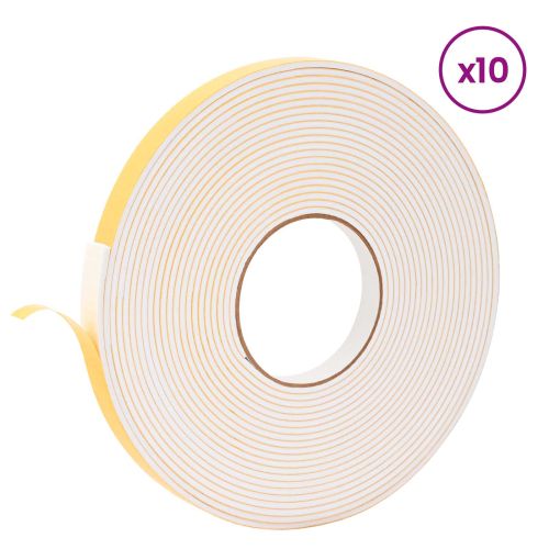 Самоотлепваща се пяна лента 10 pcs Бяло 15mm x 10m CR пяна