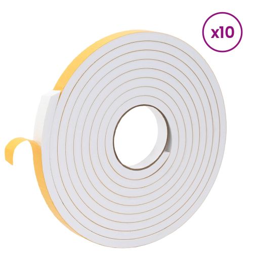 Самоотлепваща се пяна лента 10 pcs Бяло 20mm x 5m CR пяна