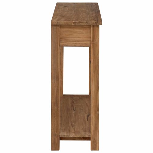 Конзолна маса Натурално 90 x 30 x 80 см Солидно тиково дърво