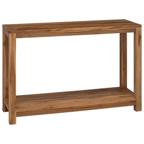 Конзолна маса Натурално 110 x 35 x 75 cm Солидно тиково дърво