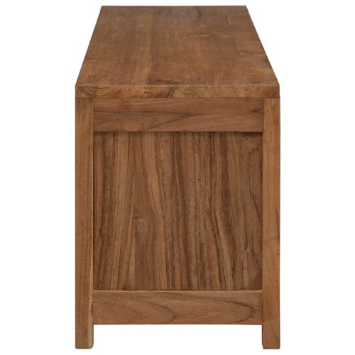 ТВ шкаф 110 x 30 x 40 cm Натурално Солидно тиково дърво