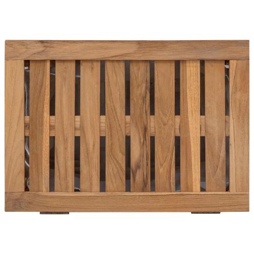 Кошница за Пране Натурално 50 x 35 x 60 cm Солидно тиково дърво