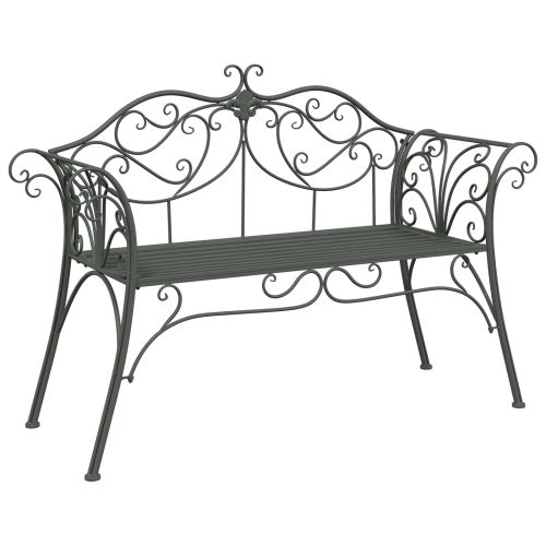 Градинска пейка 2-Брой места 130 x 47 x 90 см Стомана