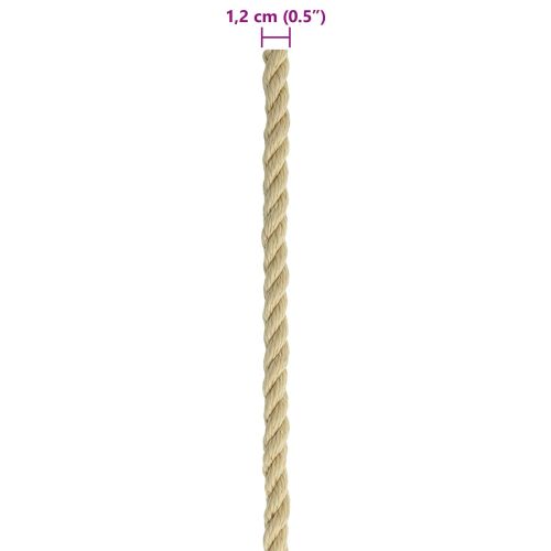 Въже за лодка 25 m 1.2 Натурално ПП