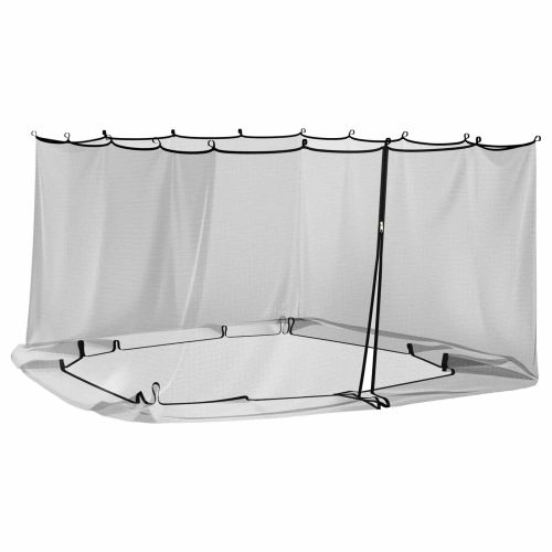 Комарна мрежа за беседка 220 mesh Черно 3,6 x 3,6 x 2 м