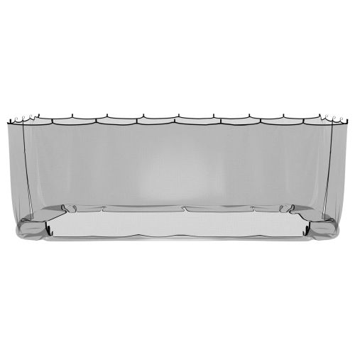 Комарна мрежа за беседка 220 mesh Черно 6 x 3 x 2 m Полиестер
