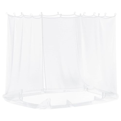Комарна мрежа за беседка 220 mesh Бяло 2 x 2 x 2 m Полиестер