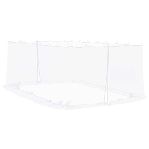 Комарна мрежа за беседка 220 mesh Бяло 6 x 3 x 2 m Полиестер