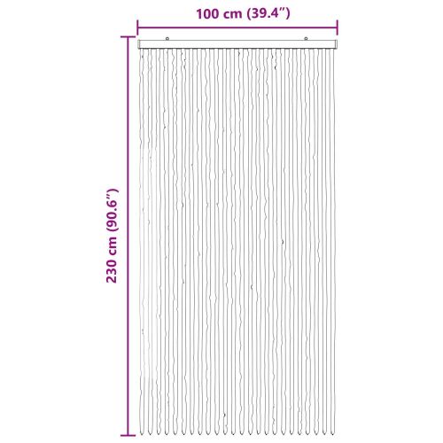 Мрежа против насекоми Шенил Сив и бежов 100 x 230 cm 100% ПП