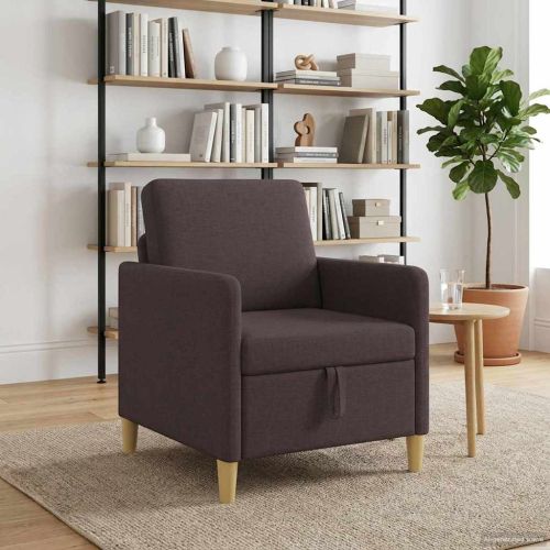 Диван с storage Тъмен кафяв 72 x 78 x 87 см Полиестер