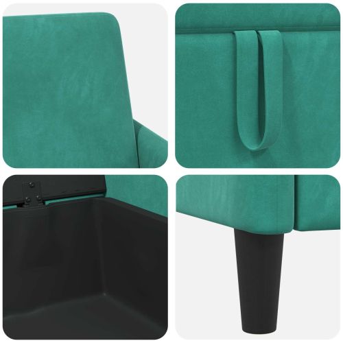 Диван с storage Тюркоаз 72 x 78 x 87 см Полиестер
