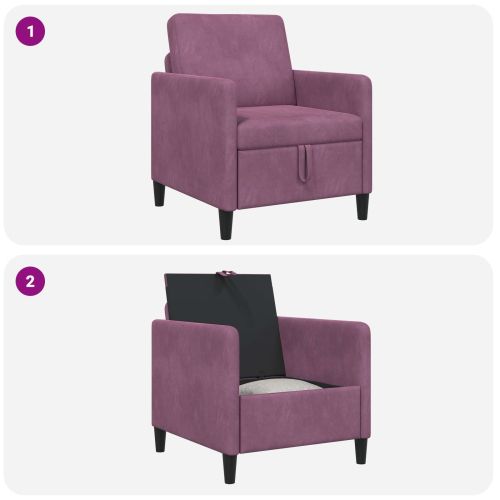 Диван с storage Лилаво 72 x 78 x 87 см Полиестер