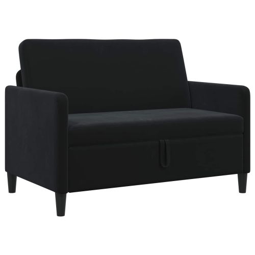 Диван с storage Черно 122 x 78 x 87 см Полиестер