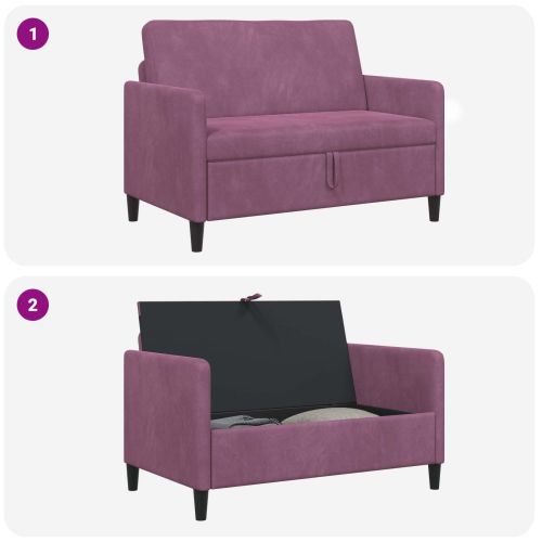 Диван с storage Лилаво 122 x 78 x 87 см Полиестер