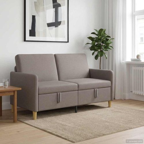 Диван с storage Таупе 152 x 78 x 87 см Полиестер