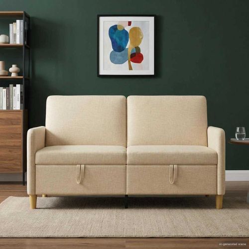 Диван с storage Кремаво 152 x 78 x 87 см Полиестер