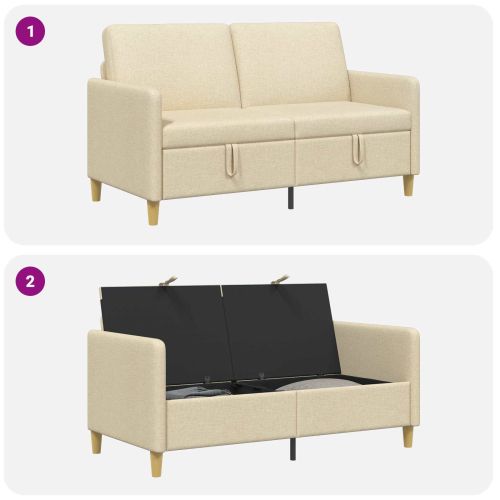 Диван с storage Кремаво 152 x 78 x 87 см Полиестер