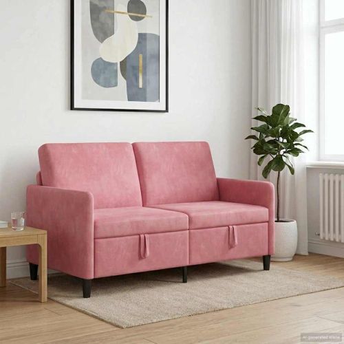 Диван с storage Розово 152 x 78 x 87 см Полиестер