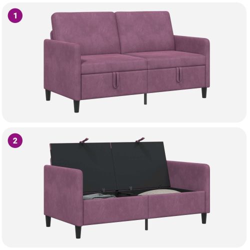 Диван с storage Лилаво 152 x 78 x 87 см Полиестер