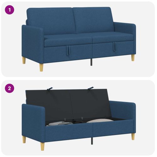 Диван с storage Синьо 172 x 78 x 87 см Полиестер